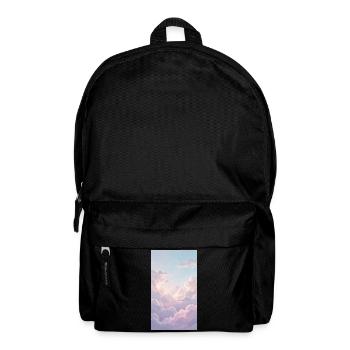 Background clouds Pink - Backpack - black - Front