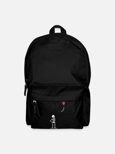Ballon-Skelett Kunstmotiv - Rucksack - Schwarz