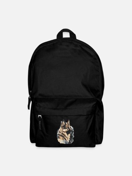 Deutscher Schäferhund Wasserfarben - Rucksack - Schwarz