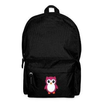 Cadeau de t-shirt hiboux kawaii mignons - Sac à dos - noir - Devant