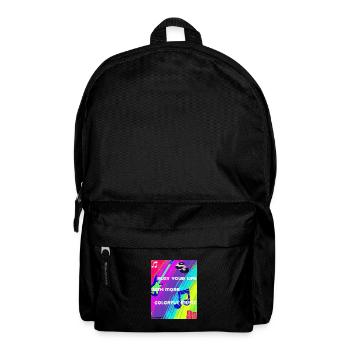 colorful music T-Shirt - Rucksack - Schwarz - Vorne