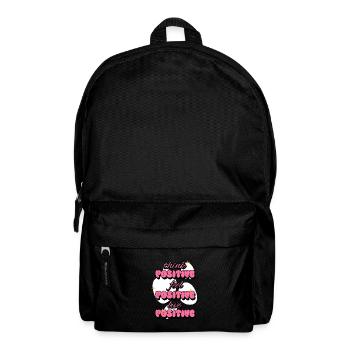 Penser positivement Ressentir Vivre des affirmations positives - Sac à dos - noir - Devant