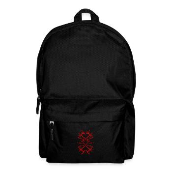 Awesome Demon Heart Sigil Tribal Cybersigilism - Backpack - black - Front