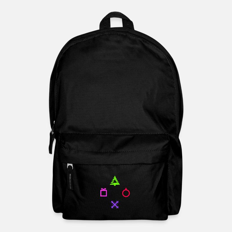 Gamer Console Buttons - Christmas Edition - Backpack - black