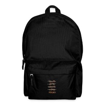 Einfach machen - Rucksack - Schwarz - Vorne