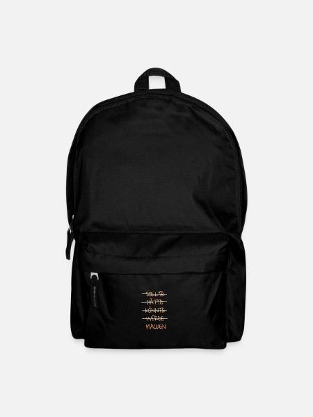 Einfach machen - Rucksack - Schwarz