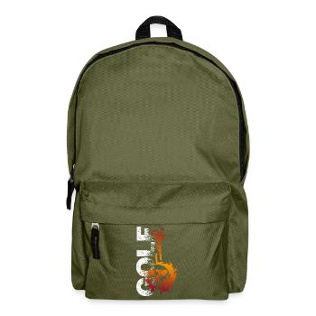 Golf Halloween-Golfer Abschlag zur Geisterstunde - Rucksack - Olivgrün - Vorne
