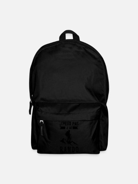 Je Peux Pas J'ai Rando - Sac à dos - noir