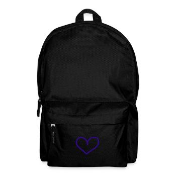 Purple Heart Gift Idea Gift Idea Violet - Backpack - black - Front
