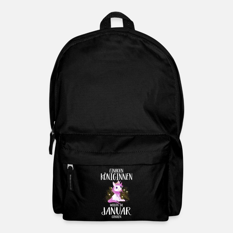 EINHORN KÖNIGINNEN WERDEN IM JANUAR GEBOREN - Rucksack - Schwarz