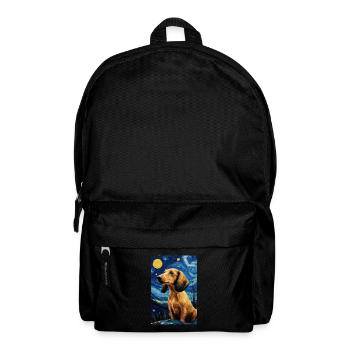 Dackel - Rucksack - Schwarz - Vorne
