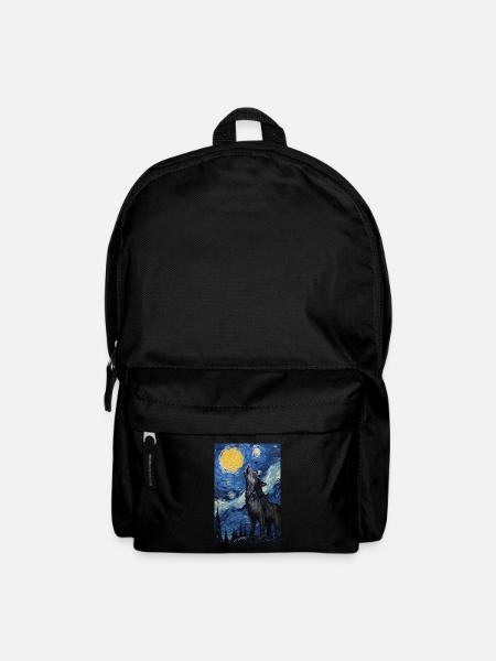 Wolf - Rucksack - Schwarz