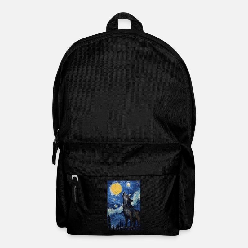 Wolf - Rucksack - Schwarz
