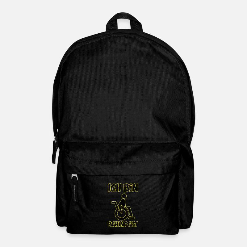 Ich bin behindert - Rucksack - Schwarz