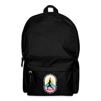 Yoga, Sports, Stretching, Nature, Bien-être, Méditation - Sac à dos - noir - Devant