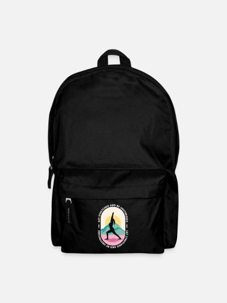 Yoga, Sports, Stretching, Nature, Wellness, Meditation - Backpack - black