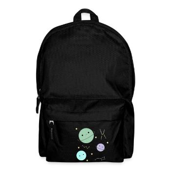 kawaii Planeten - Rucksack - Schwarz - Vorne
