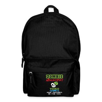 Gamer Zombies Videospieler Controller Geschenk - Rucksack - Schwarz - Vorne