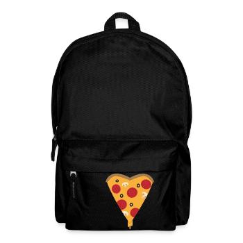 La pizza frappe au bon endroit - Sac à dos - noir - Devant