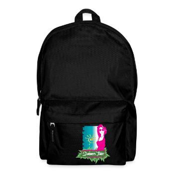 Summer time with sexy girl is wearing sunglasses - Backpack - black - Front