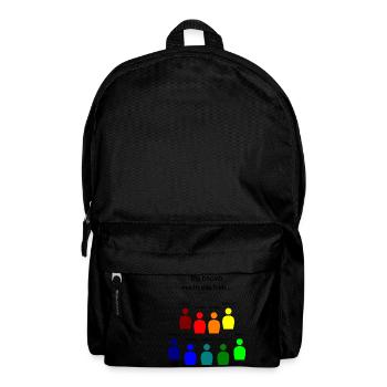 DSGVO alle froh Datenschutz Unternehmer Jurist - Rucksack - Schwarz - Vorne