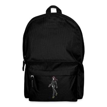 Eveline cyber punk rock Gothic t-shirt - Backpack - black - Front