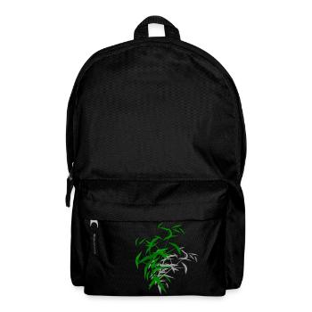 Bamboo with shadow - Backpack - black - Front