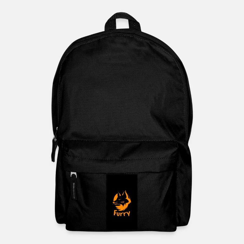 Furry Subtle Fox orange - Backpack - black