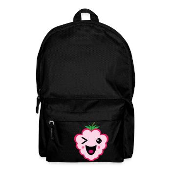 Himbeere - Rucksack - Schwarz - Vorne