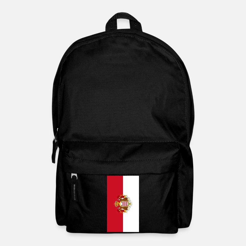 Telefongeschäft der Flagge von Monaco - Rucksack - Schwarz