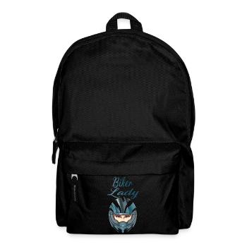 Lady biker pour un motard motard - Sac à dos - noir - Devant