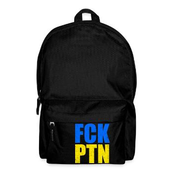 FCK PTN | Frieden in der Ukraine - Rucksack - Schwarz - Vorne