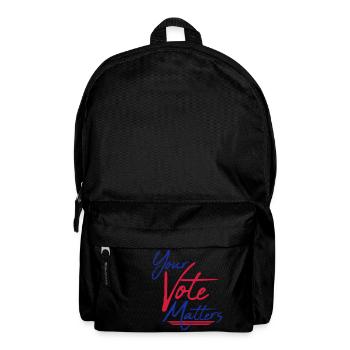 your vote matters Zitat - Rucksack - Schwarz - Vorne
