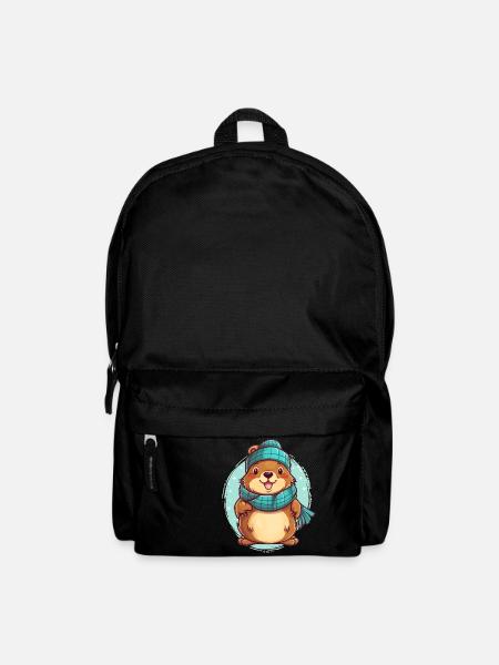 Cozy otter - Backpack - black