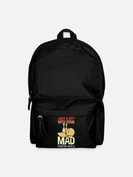 Lustiger Bowling Junge - Rucksack - Schwarz