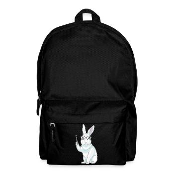 École du professeur de lapins pointant des bâtons - Sac à dos - noir - Devant