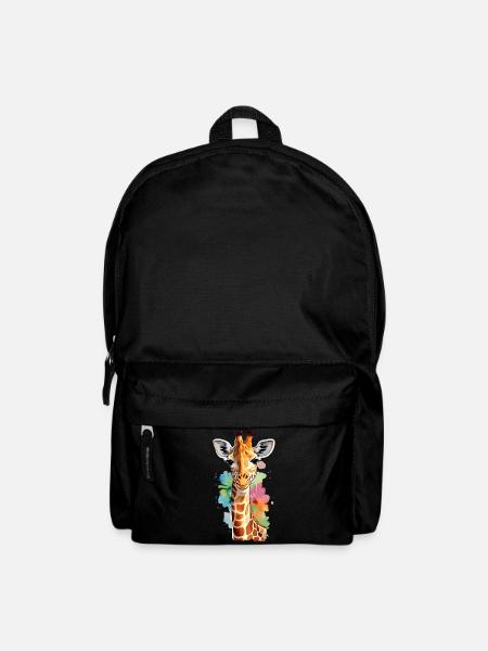 Girafe - Sac à dos - noir