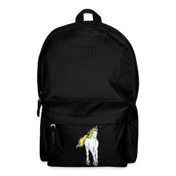 Einhorn Eislaufen Schlittschuhe - Backpack - black - Front