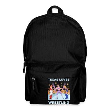 Texas wrestling design for proud Texas fans - Backpack - black - Front