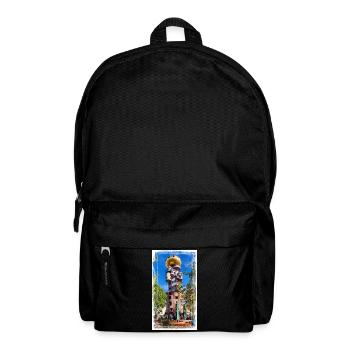 Hundertwasserturm beim Kuchlbauer - Rucksack - Schwarz - Vorne