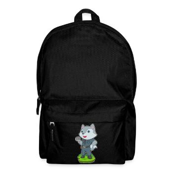 Wolf Polizist Handschellen Polizei - Rucksack - Schwarz - Vorne