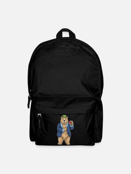 Bear Poker Poker Chips - Backpack - black