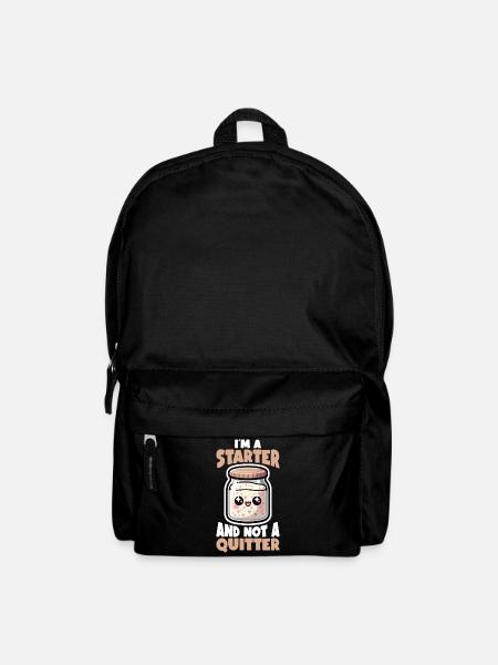 Sauerteigbrot Brot Backen Sauerteig Starter - Rucksack - Schwarz