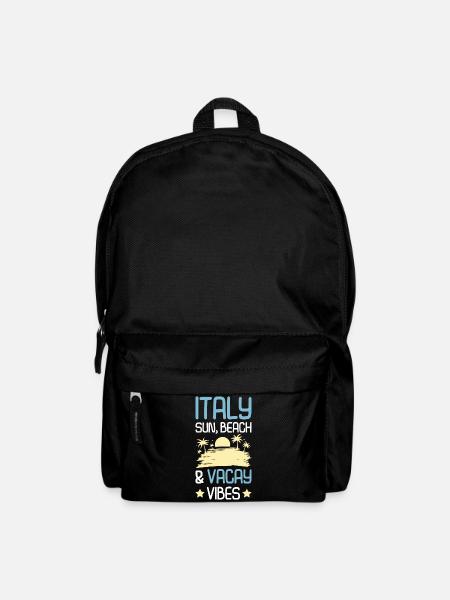 Italien Sommer Spruch - Rucksack - Schwarz