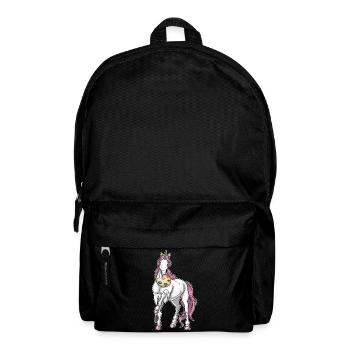 Einhorn Maler Pinsel Malen - Rucksack - Schwarz - Vorne