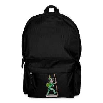 Le vagabond vert "GreenVagrant" en vadrouille - Sac à dos - noir - Devant