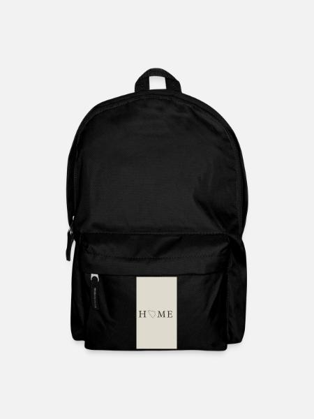 Love of Homeland Illustration on Textile - Backpack - black