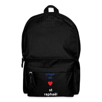 Herzliche Liebe zum Plage de Saint-Raphaël - Rucksack - Schwarz - Vorne