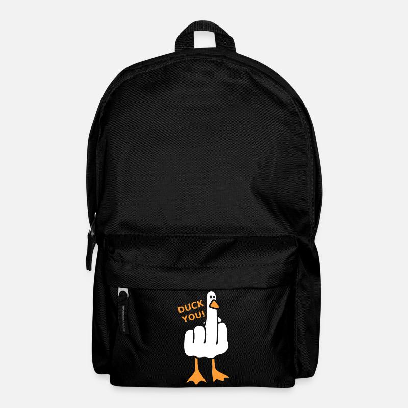 Freche Ente - Duck You! - Rucksack - Schwarz