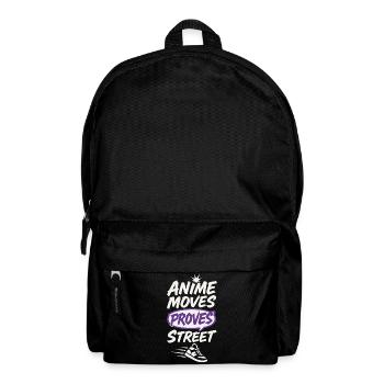 Anime Dance Streetwear Manga Hip Hop Otaku Crew - Backpack - black - Front